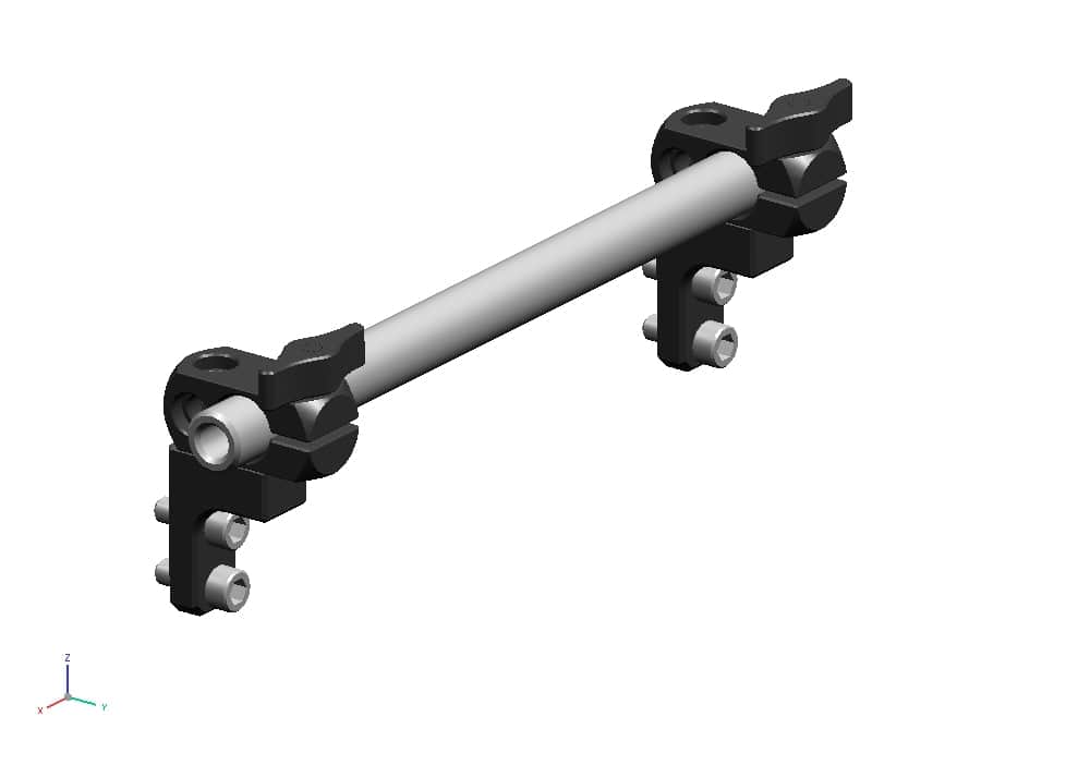 15mm Rod ~with 2 Rod Clamps and 2 L-attachment Brackets