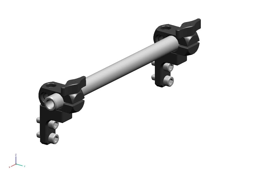 15mm Rod ~with 2 Rod Clamps and 2 L-attachment Brackets