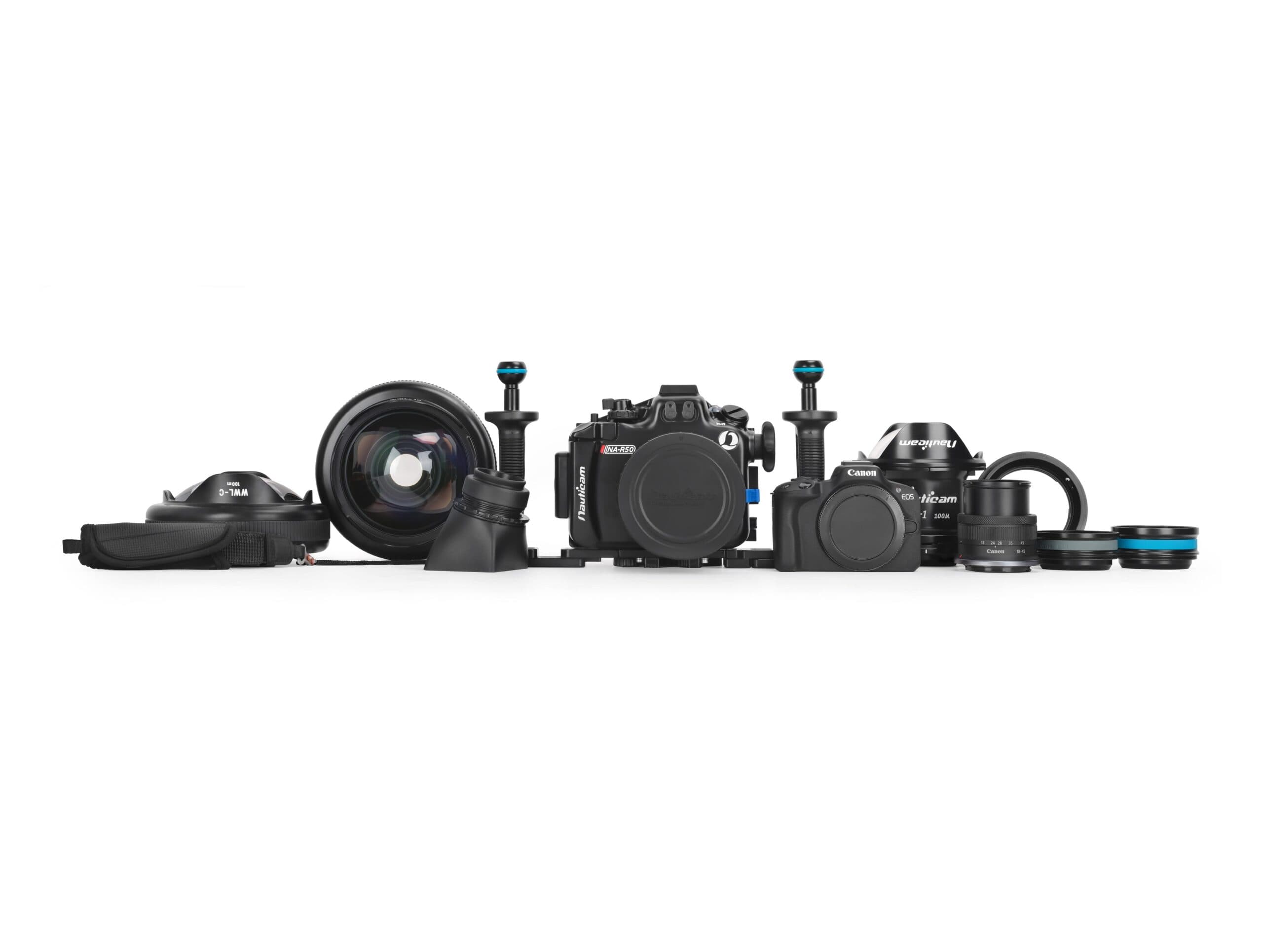 NA-R50 Housing for Canon EOS R50 with RF-S 18-45mm F4.5-6.3 IS STM Lens