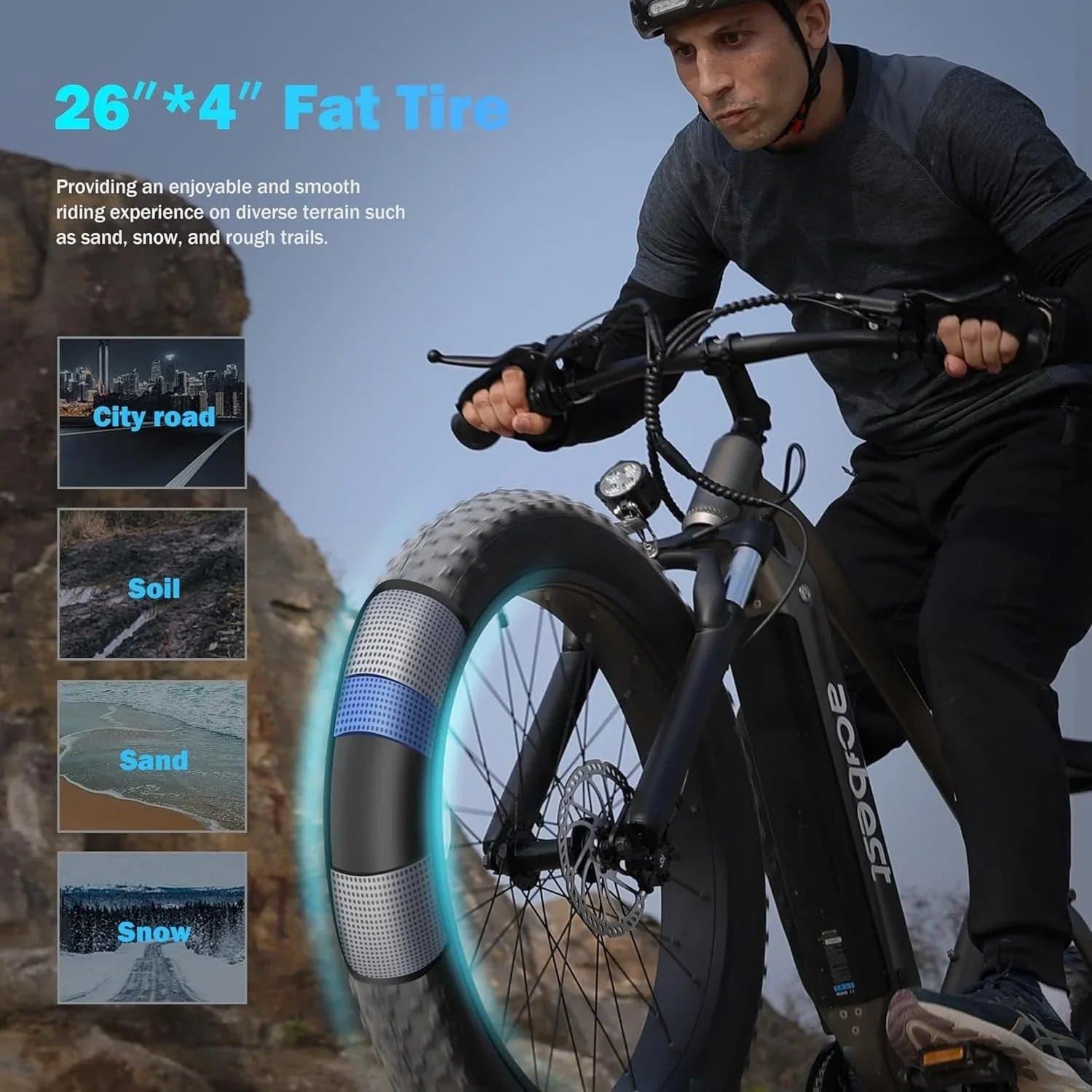 All-Terrain Mountain Ebike 1400W Power & 65mi Ranges